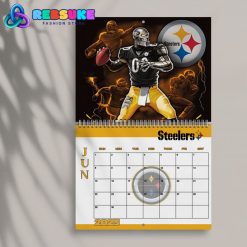 Pittsburgh Steelers Happy New Year 2025 Wall Hanging Calendar