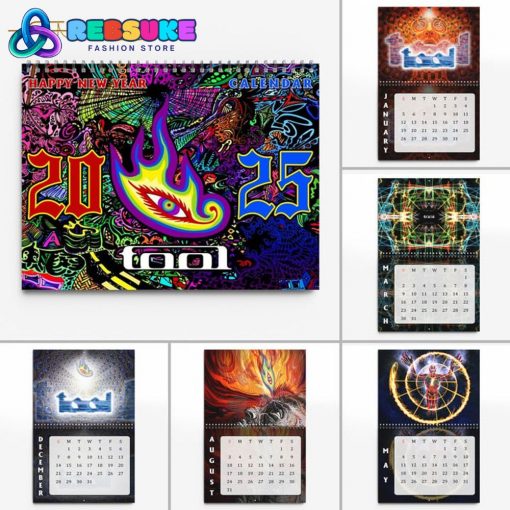 Tool Band Happy New Year 2025 Wall Hanging Calendar