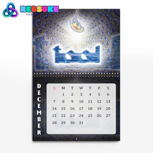 Tool Band Happy New Year 2025 Wall Hanging Calendar