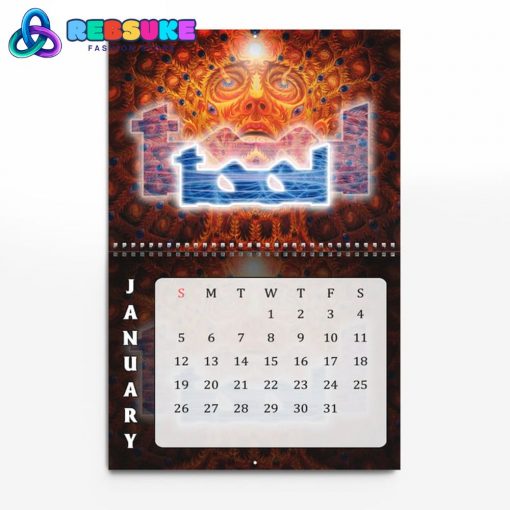 Tool Band Happy New Year 2025 Wall Hanging Calendar