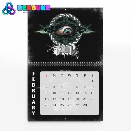 Tool Band Happy New Year 2025 Wall Hanging Calendar