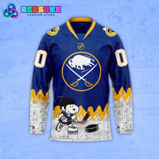 Buffalo Sabres 75th Anniversary of Peanuts Hockey Jersey