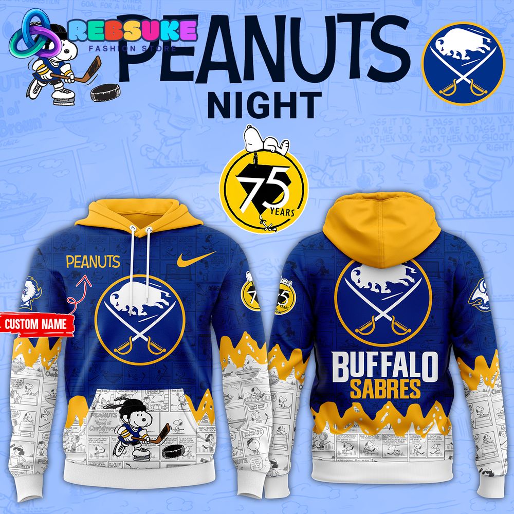 Buffalo Sabres 75th Anniversary of Peanuts Hoodie Set Buffalo Sabres 75th Anniversary of Peanuts Hoodie Set