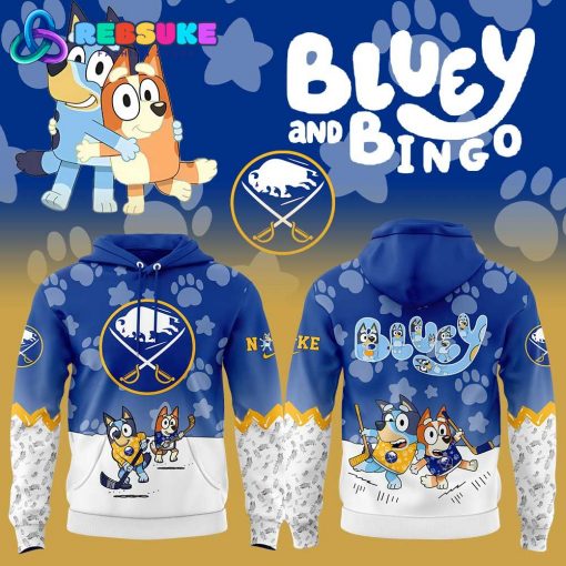 Buffalo Sabres Bluey and Bingo Hoodie Set