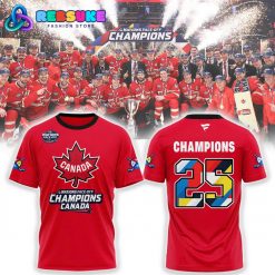 Canada 2025 4 Nations Face Off Champions Shirt