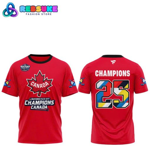 Canada 2025 4 Nations Face Off Champions Shirt