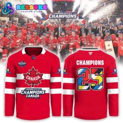 Canada Fanatics Steel 2025 4 Nations Face Off Champions Hockey Jersey