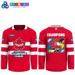 Canada Fanatics Steel 2025 4 Nations Face Off Champions Hockey Jersey