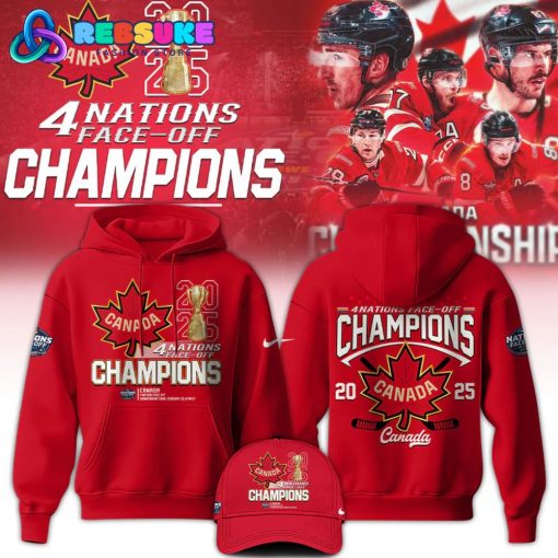 Canada Fanatics Steel 2025 4 Nations Face-Off Champions Hoodie Set