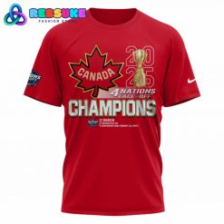 Canada Fanatics Steel 2025 4 Nations Face-Off Champions Shirt