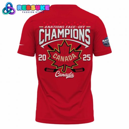 Canada Fanatics Steel 2025 4 Nations Face-Off Champions Shirt