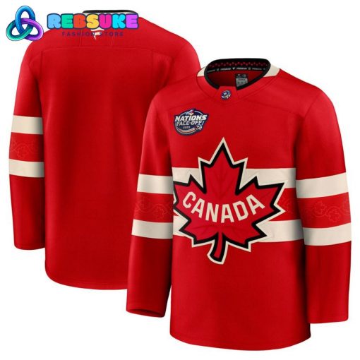 Canada Hockey 2025 Red 4 Nations Face-Off Premium Hockey Jersey