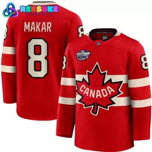 Canada Hockey 4 Nations Face-Off Cale Makar #8 Hockey Jersey