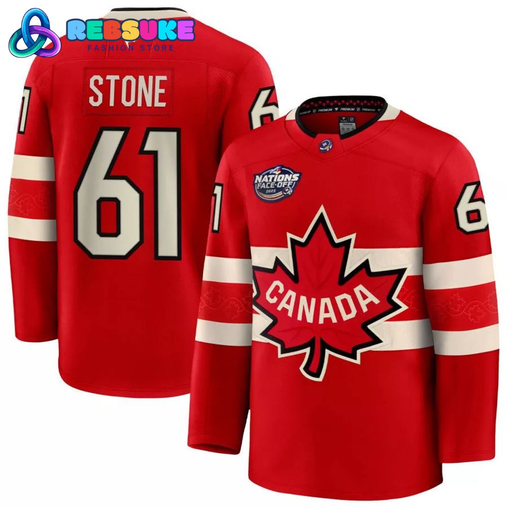 Canada Hockey 4 Nations Face-Off Mark Stone #61 Hockey Jersey Canada Hockey 4 Nations Face-Off Mark Stone #61 Hockey Jersey