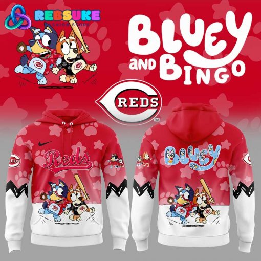 Cincinnati Reds Bluey and Bingo Hoodie Set