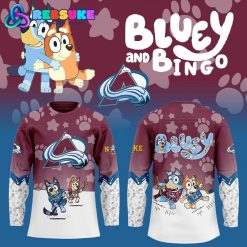 Colorado Avalanche Bluey and Bingo Hockey Jersey