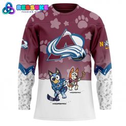 Colorado Avalanche Bluey and Bingo Hockey Jersey