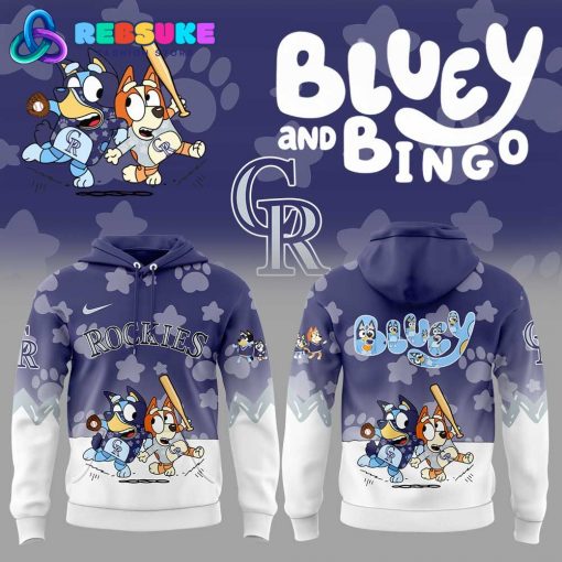 Colorado Rockies Bluey and Bingo Hoodie Set