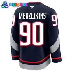 Columbus Blue Jackets 2025 Stadium Series Series Merzlikins 90 Jersey