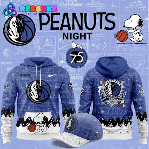 Dallas Mavericks NBA 75th Anniversary of Peanuts Hoodie Set