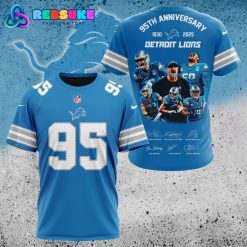 Detroit Lions NFL 95th Anniversary Hoodie 2025