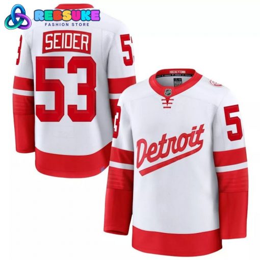 Detroit Red Wings 2025 Stadium Series Moritz Seider #53 Jersey