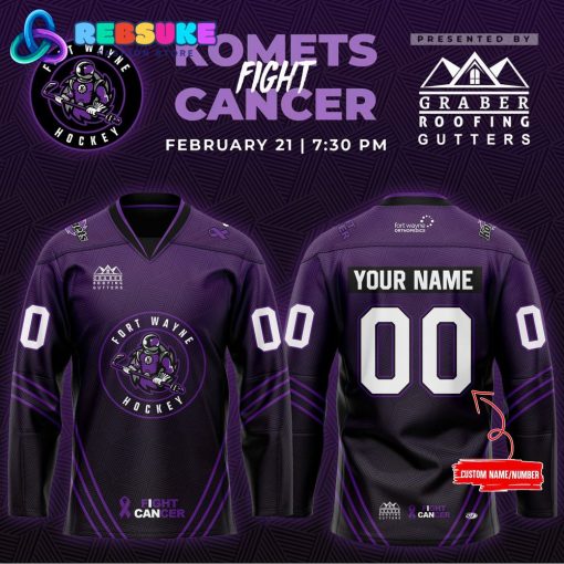 Fort Wayne Komets Fight Cancer Jersey 2025