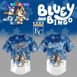 Kansas City Royals Bluey and Bingo Baseball Jersey