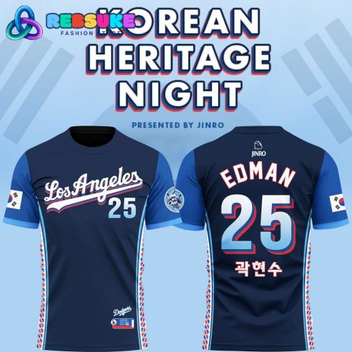 LA Dodgers X Korean Heritage Shirt Night 2025