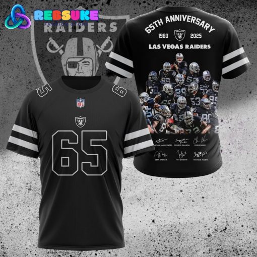 Las Vegas Raiders NFL 65th Anniversary Hoodie 2025