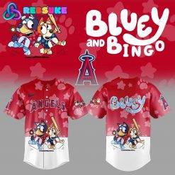 Los Angeles Angels Bluey and Bingo Baseball Jersey