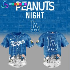 Los Angeles Dodgers 75th Anniversary of Peanuts Baseball Jersey