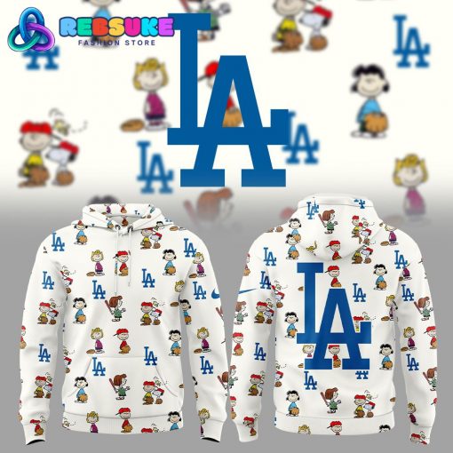 Los Angeles Dodgers Peanuts 75th Anniversary Hoodie, Cap