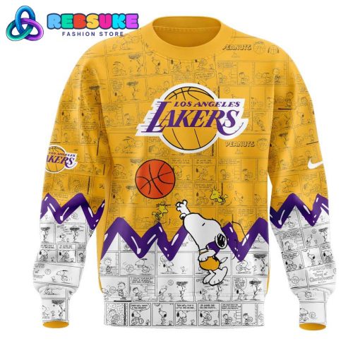 Los Angeles Lakers 75th Anniversary of Peanuts Sweatshirt