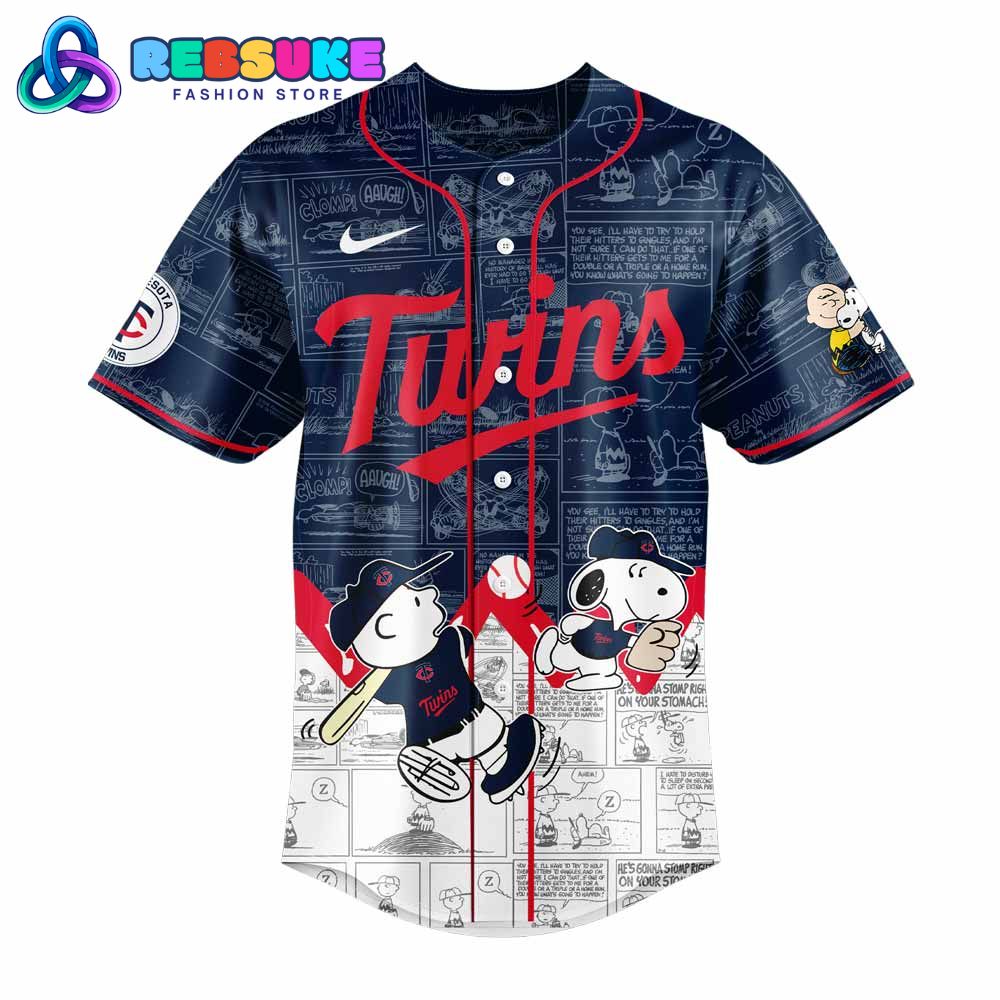 Minnesota Twins 75th Anniversary of Peanuts Baseball Jersey Minnesota Twins 75th Anniversary of Peanuts Baseball Jersey