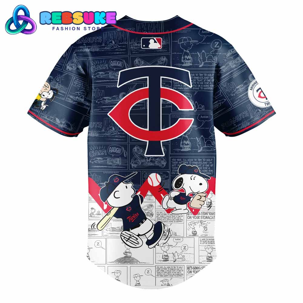 Minnesota Twins 75th Anniversary of Peanuts Baseball Jersey Minnesota Twins 75th Anniversary of Peanuts Baseball Jersey