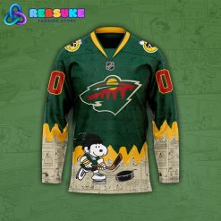 Minnesota Wild 75th Anniversary of Peanuts Hockey Jersey