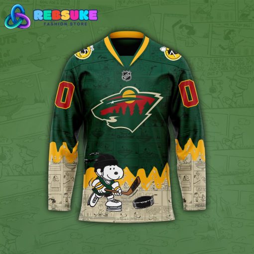 Minnesota Wild 75th Anniversary of Peanuts Hockey Jersey