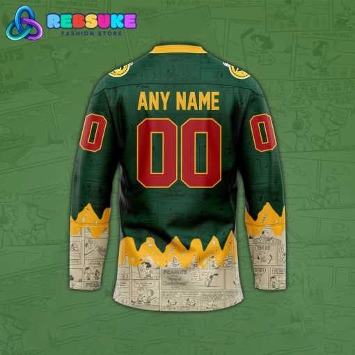 Minnesota Wild 75th Anniversary of Peanuts Hockey Jersey