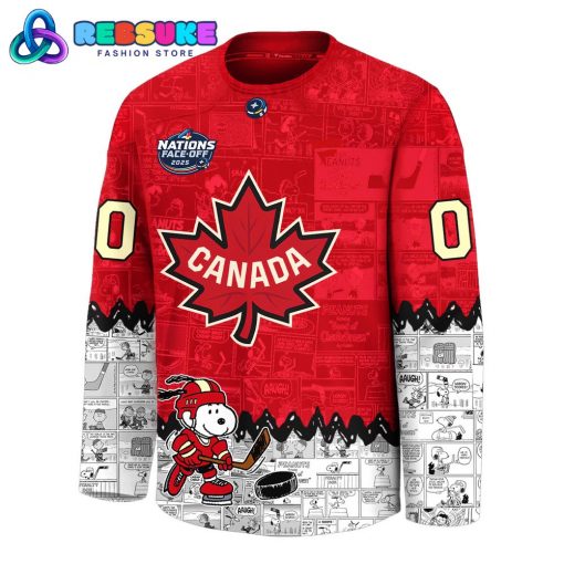 NHL 4 Nations Canada x Anniversary of Peanuts Hockey Jersey