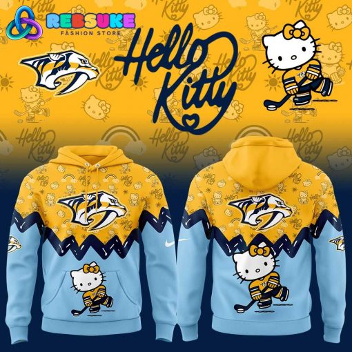 Nashville Predators Hello Kitty New Hoodie Set