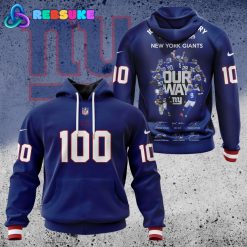 New York Giants NFL 100th Anniversary Hoodie 2025