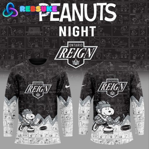 Ontario Reign 75th Anniversary of Peanuts Hockey Jersey