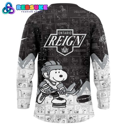 Ontario Reign 75th Anniversary of Peanuts Hockey Jersey