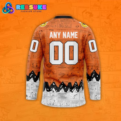 Philadelphia Flyers 75th Anniversary of Peanuts Hockey Jersey