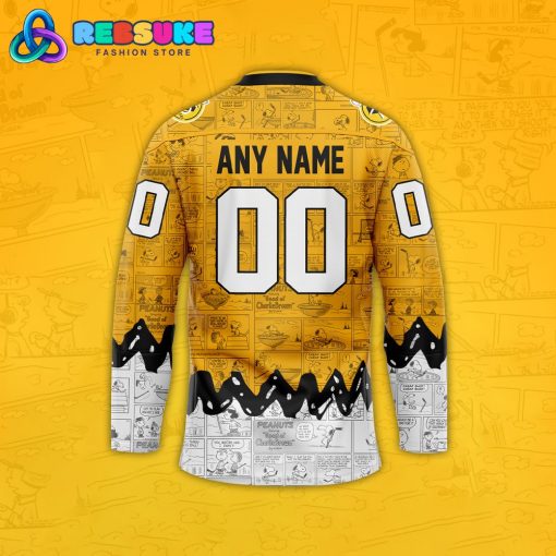 Pittsburgh Penguins 75th Anniversary of Peanuts Hockey Jersey