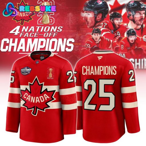 Team Canada Hockey 2025 4 Nations Face-Off Champions Jersey