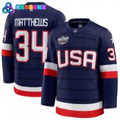 USA Hockey 4 Nations Face-Off Auston Matthews #34 Hockey Jersey