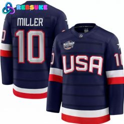 USA Hockey 4 Nations Face-Off J.T. Miller #10 Hockey Jersey