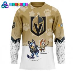 Vegas Golden Knights Bluey and Bingo Hockey Jersey